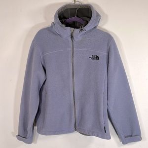 The North Face Windstopper Zip Up Hooded Fleece Women’s Size L Lavender Jacket